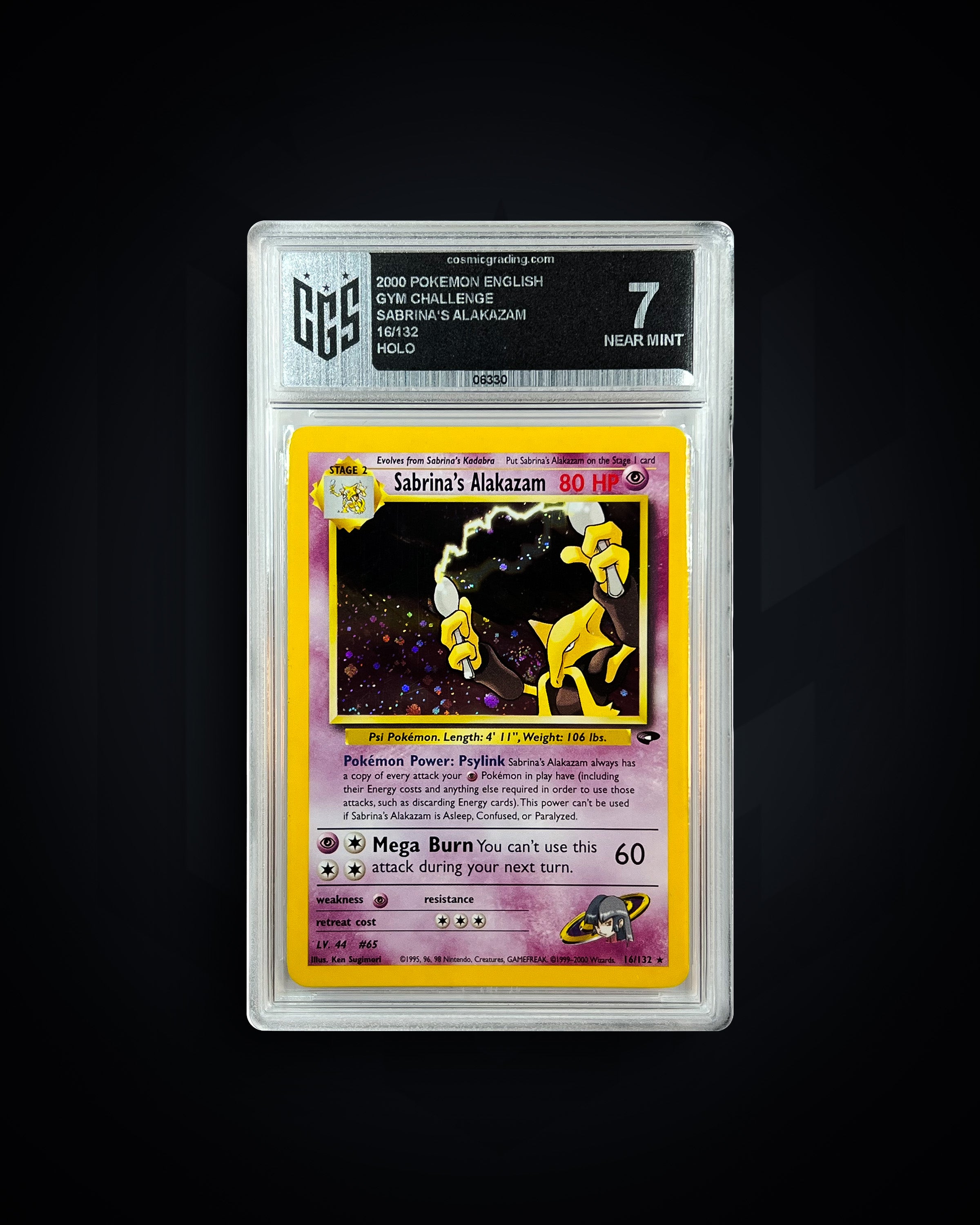 Sabrina's Alakazam - Gym Challenge - CGS 7 NEAR MINT cosmicgrading Sabrina's Alakazam - Gym Challenge - CGS 7 NEAR MINT cosmicgrading