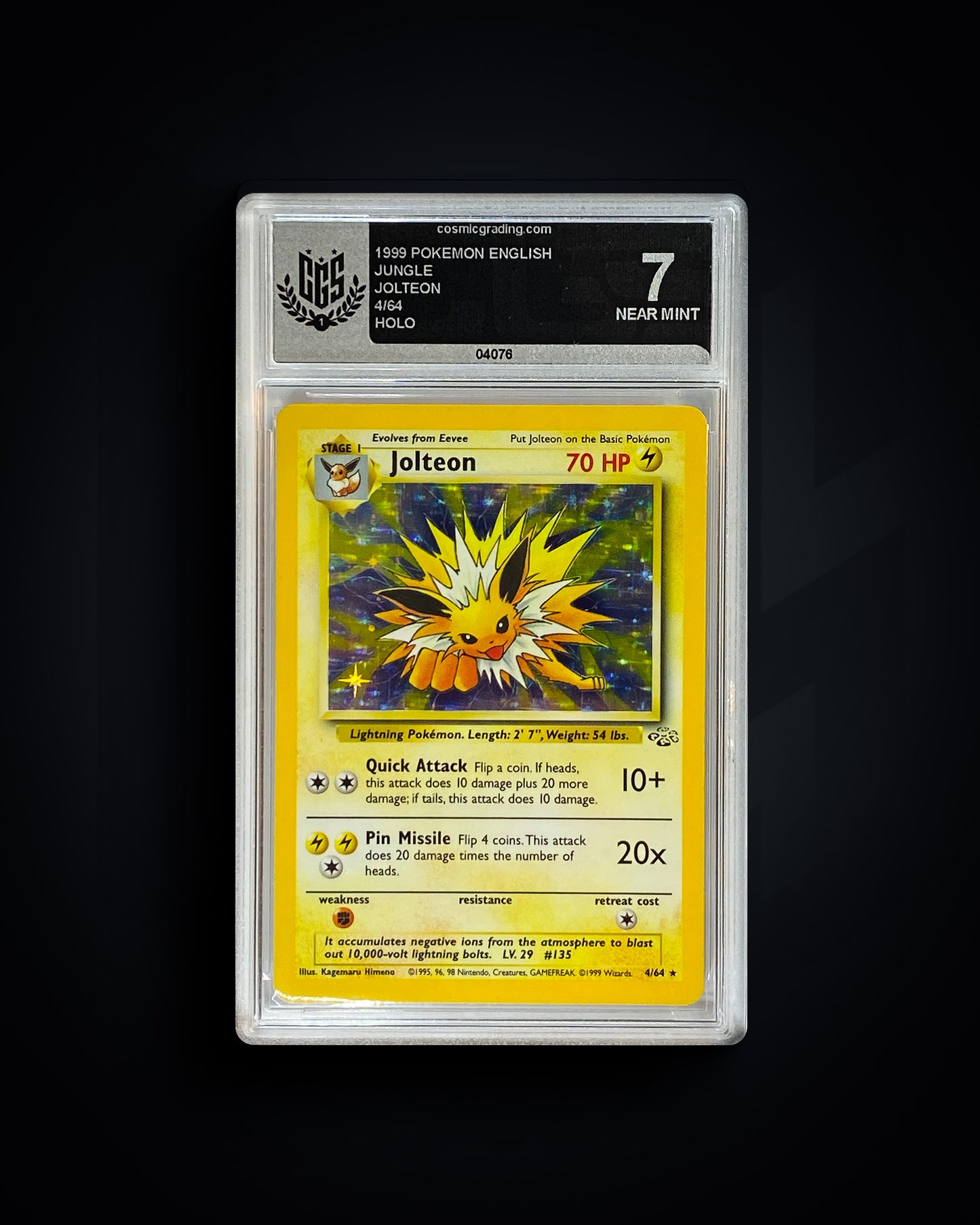 Jolteon - Jungle - CGS 7 NEAR MINT