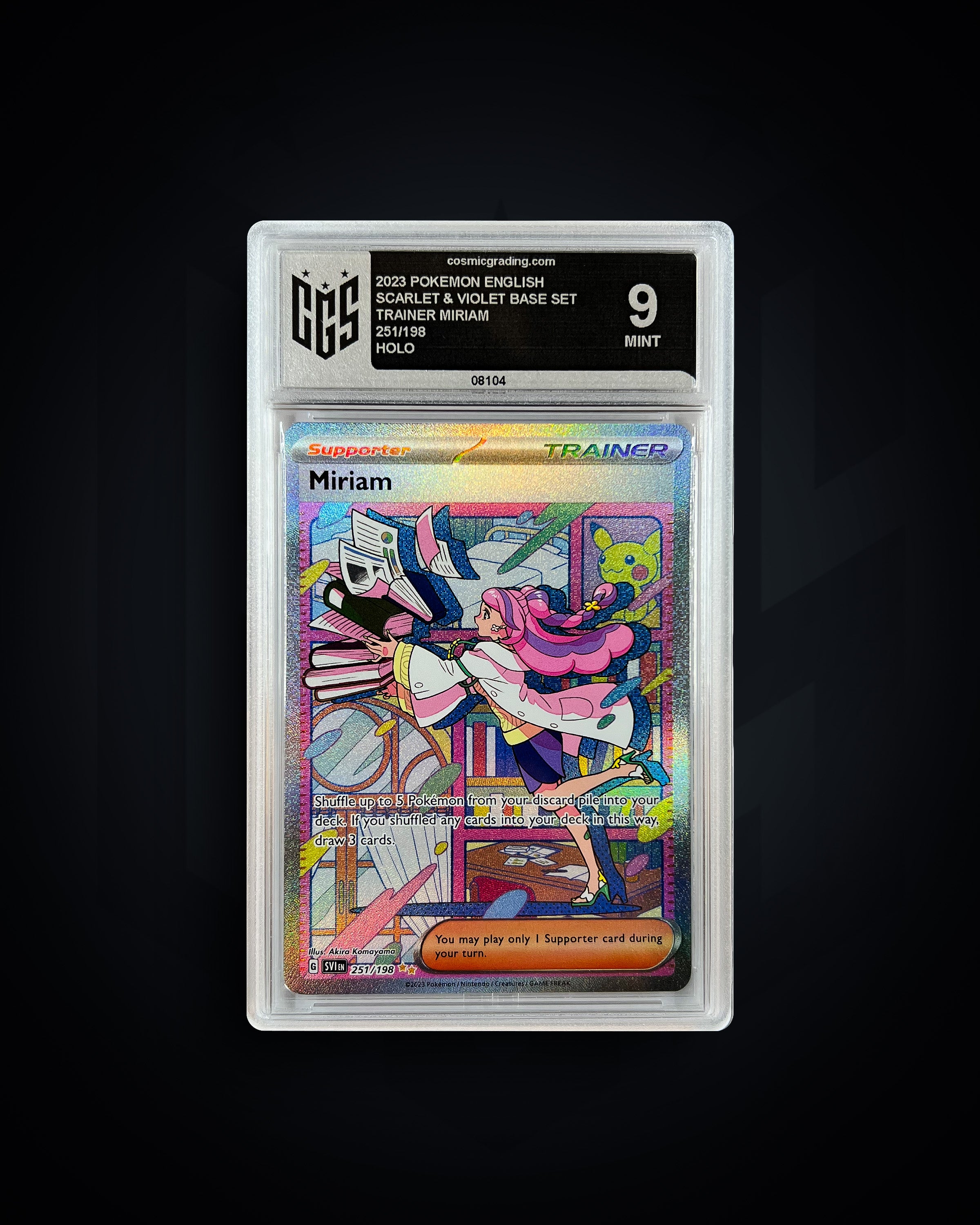 Trainer Miriam - Scarlet & Violet - 9 MINT cosmicgrading Trainer Miriam - Scarlet & Violet - 9 MINT cosmicgrading