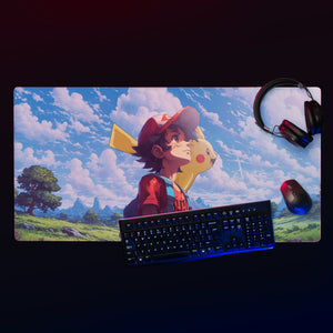 Open image in slideshow, Ash&#39;s Pikachu Custom Desk Pad
