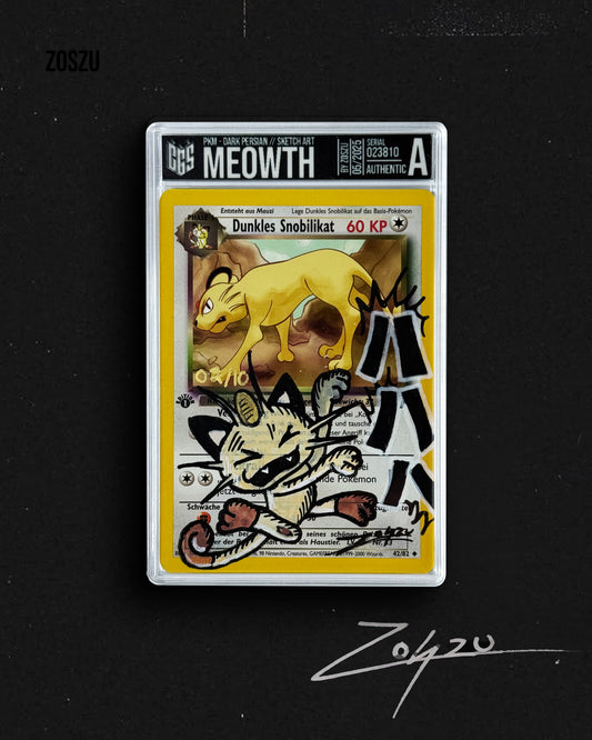 Meowth - Manga Sketch Series 02/10