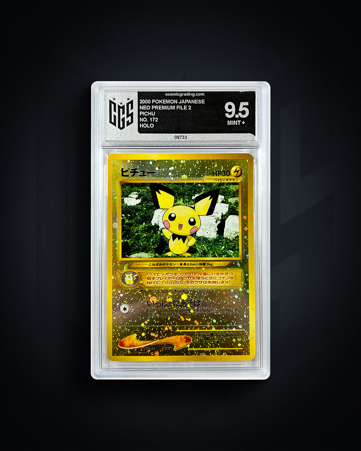 Pichu - Neo Premium File 2 - 9.5 MINT +