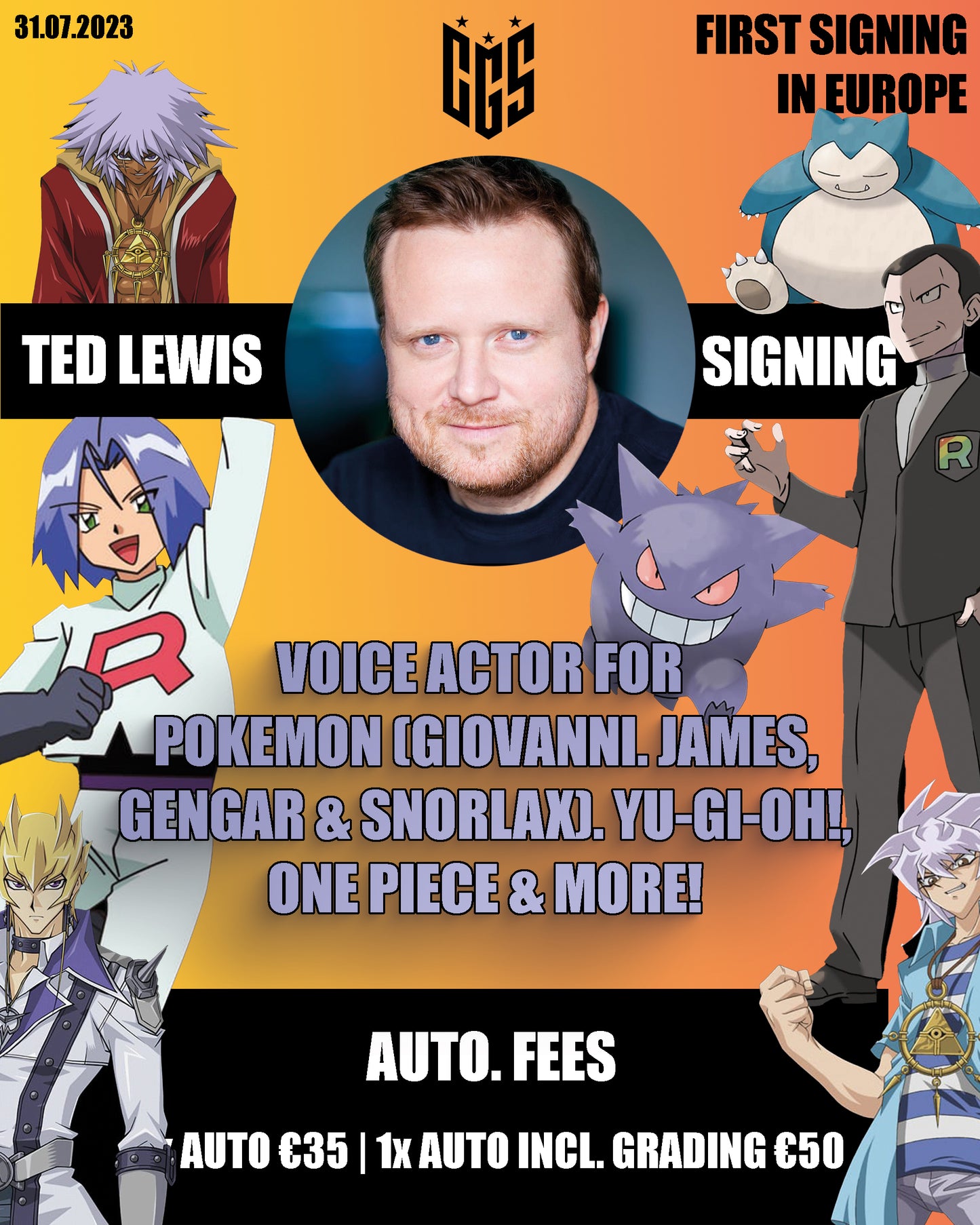 GET YOUR CARD SIGNED BY TED LEWIS - VOICE OF GIOVANNI