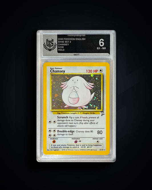 Chansey - Base Set 2 - CGS 6 EX-NM