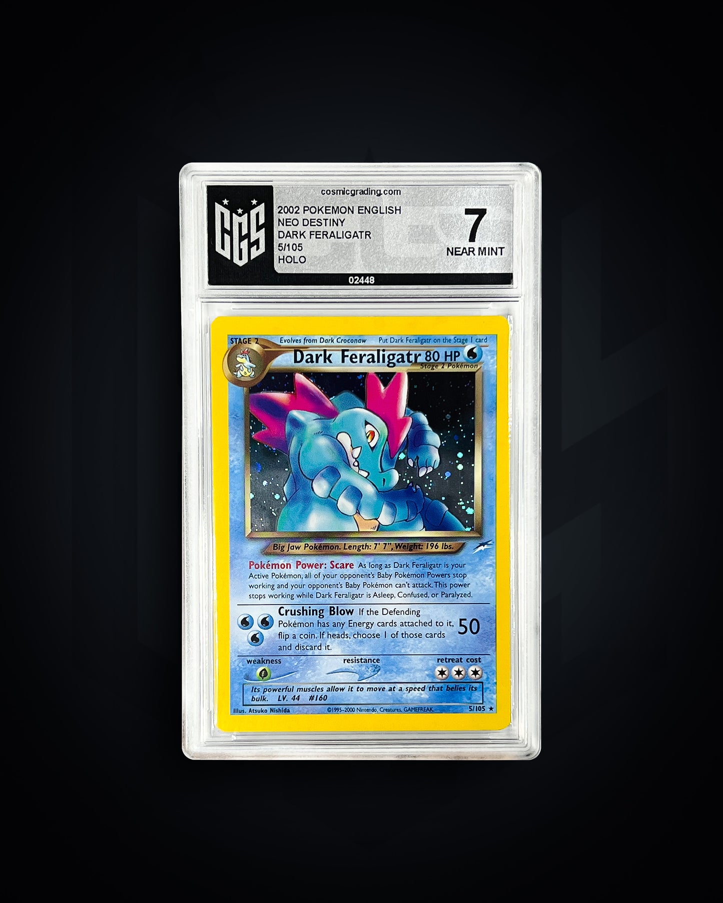 Dark Feraligatr - Neo Destiny - CGS 7 NEAR MINT