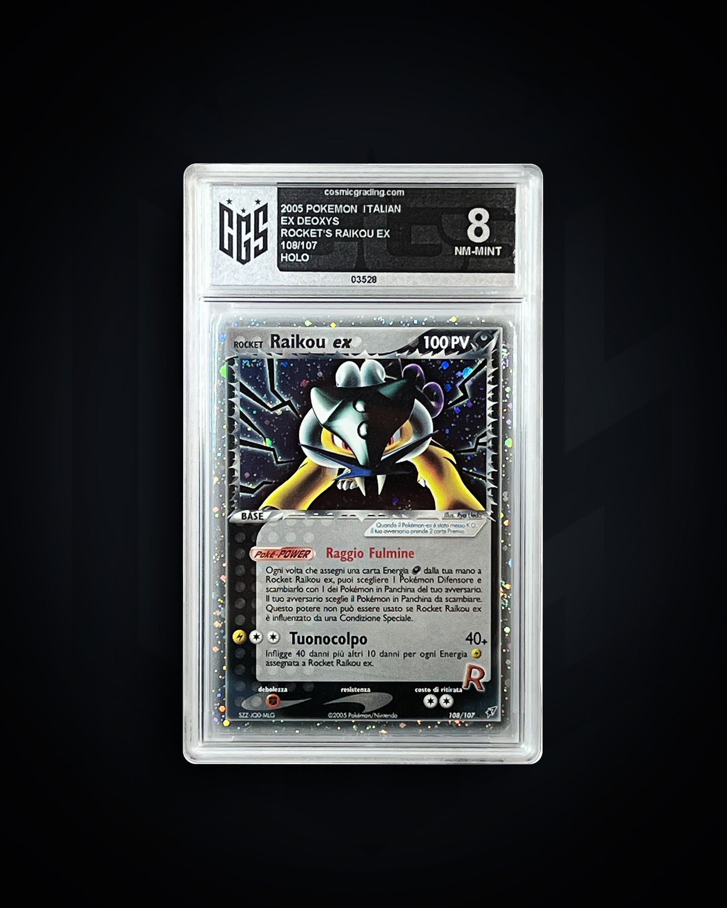 Rocket's Raikou ex - EX Deoxys - CGS 8 NM-MINT