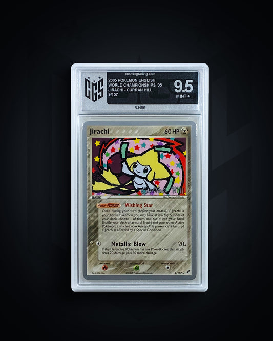 Jirachi World Championships 2005 CGS REVERSE-LABEL 9.5 MINT +