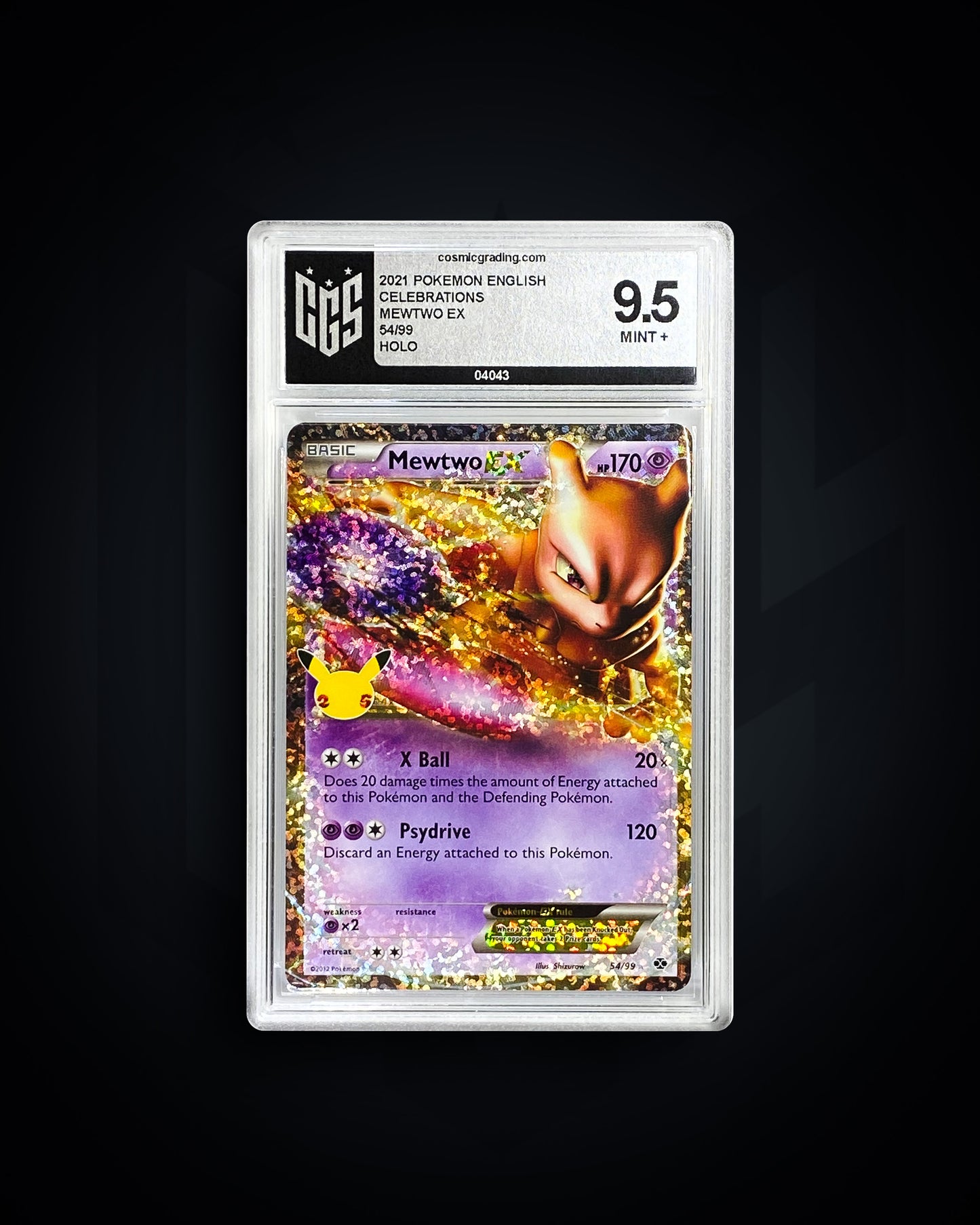 Mewtwo EX - 9.5 MINT +