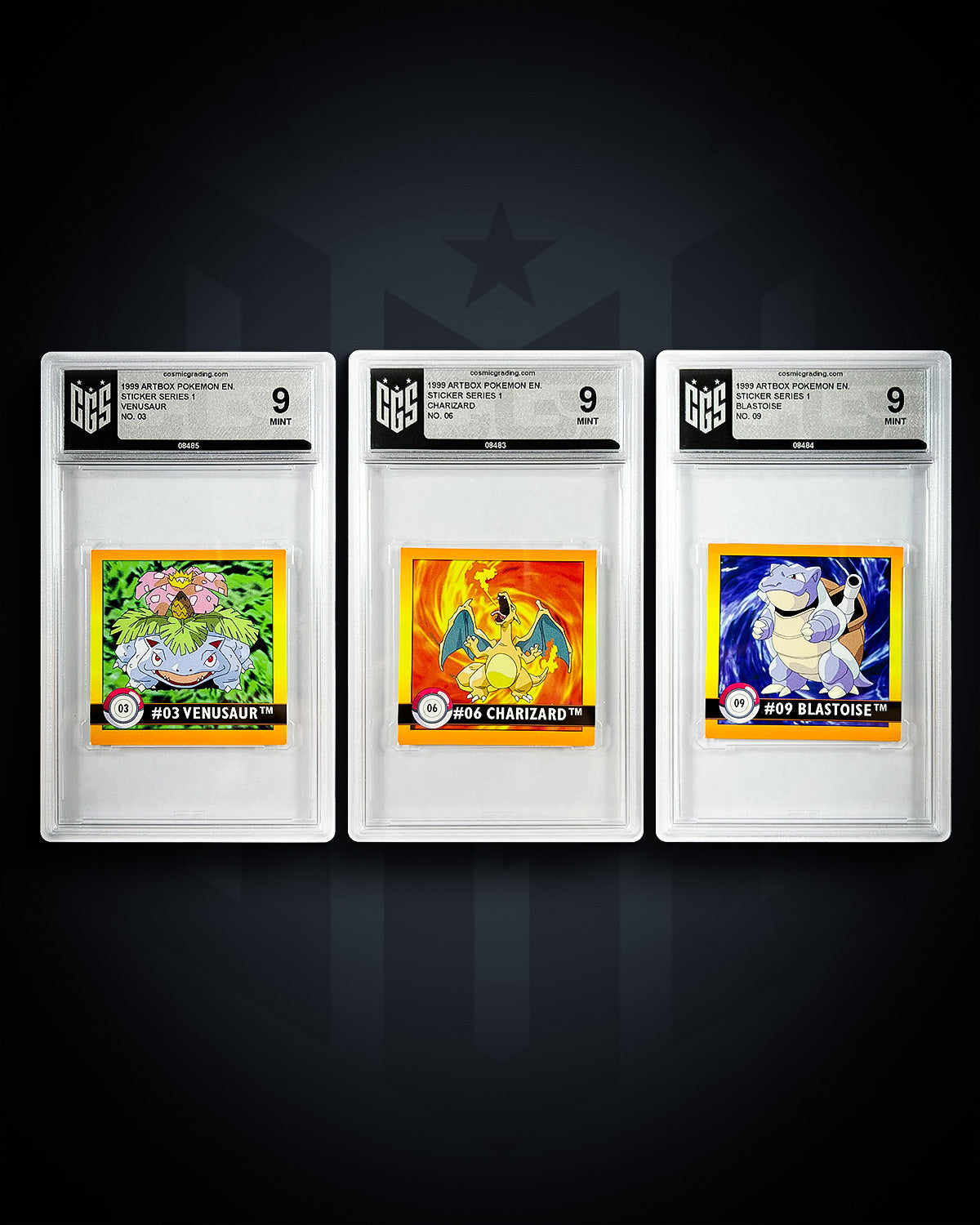 Big Three - Artbox Pokemon - 9 MINT Set